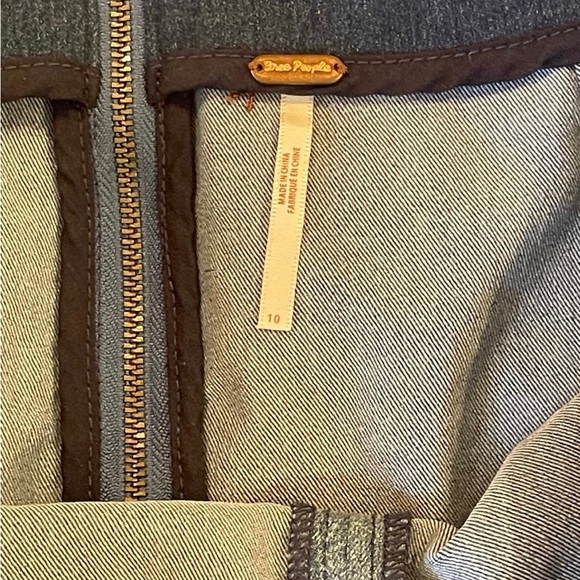 Free People Modern Femme Color Block Mini Skirt in Dark Blue - Picture 6 of 6